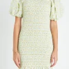 ENGLISH FACTORY Floral Dresses | Tops*- Floral Smocked Mini Dress YELLOWMULTI