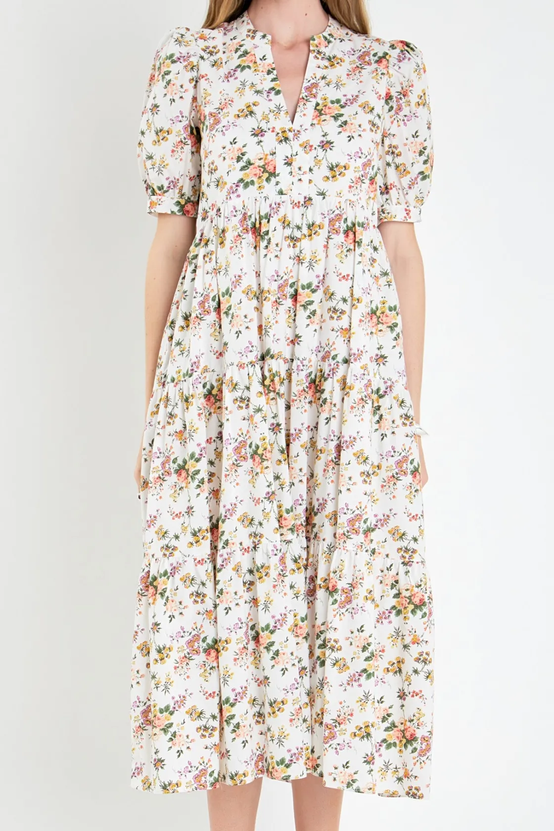 english_factory__floral_t_0-3.webp ENGLISH FACTORY White Dresses | Floral Dresses*- Floral Tiered Midi Dress WHITE