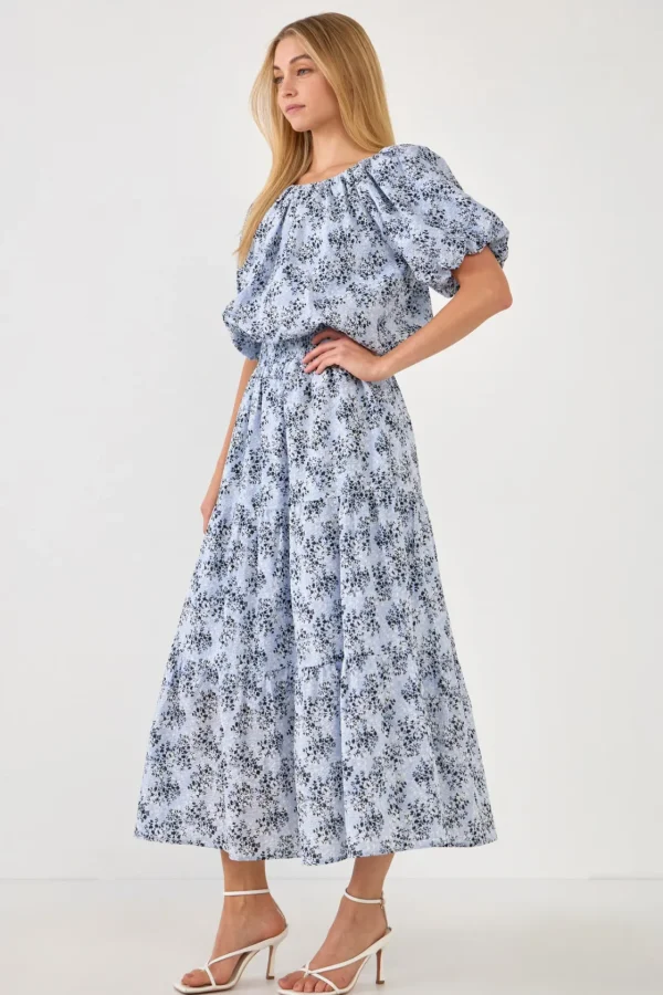 ENGLISH FACTORY Matching Sets | Tops*- Floral Voluminous Top BLUEMULTI