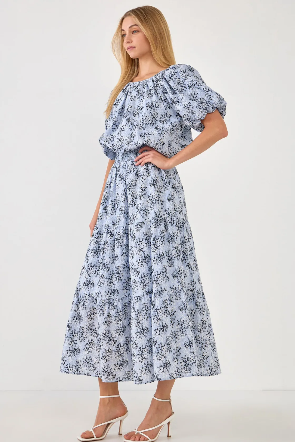 english_factory__floral_v_1.webp ENGLISH FACTORY Matching Sets | Tops*- Floral Voluminous Top BLUEMULTI
