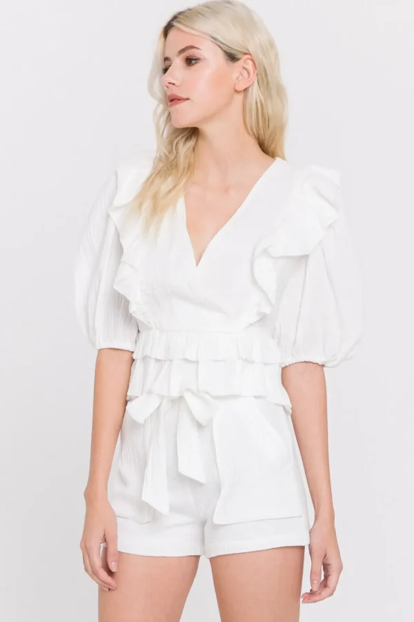 ENGLISH FACTORY Shorts & Skorts | Tops*- Front Pocket Shorts WHITE