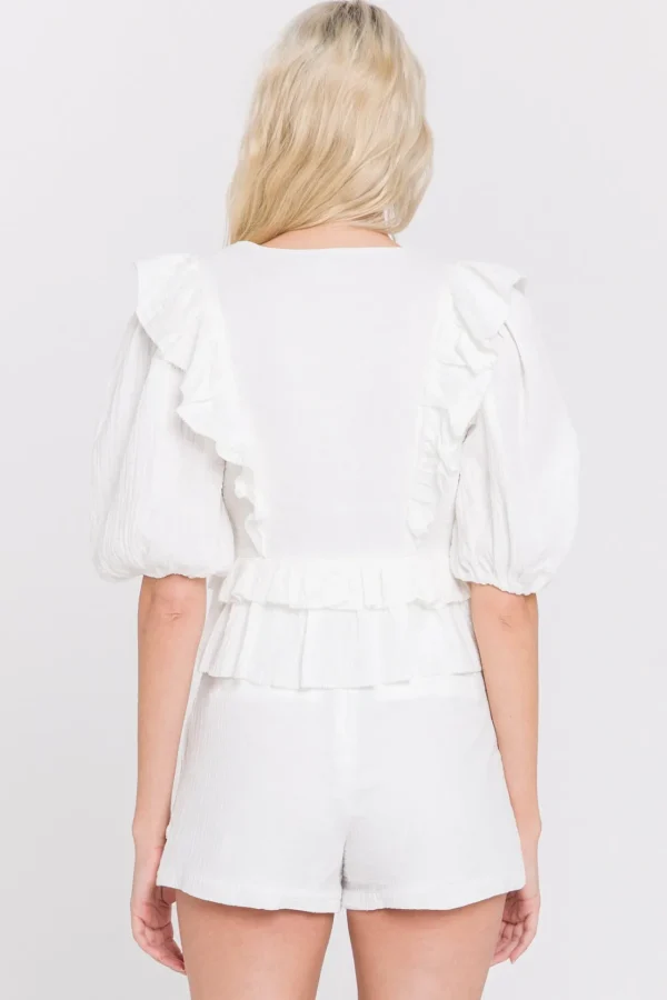 ENGLISH FACTORY Shorts & Skorts | Tops*- Front Pocket Shorts WHITE
