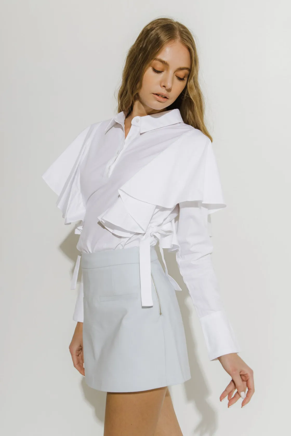 english_factory__front_we_28.webp ENGLISH FACTORY Shorts & Skorts | Tops*- Front Welt Pockets Skort
