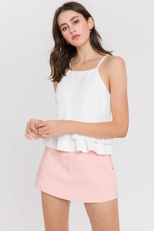 ENGLISH FACTORY Shorts & Skorts | Tops*- Front Welt Pockets Skort