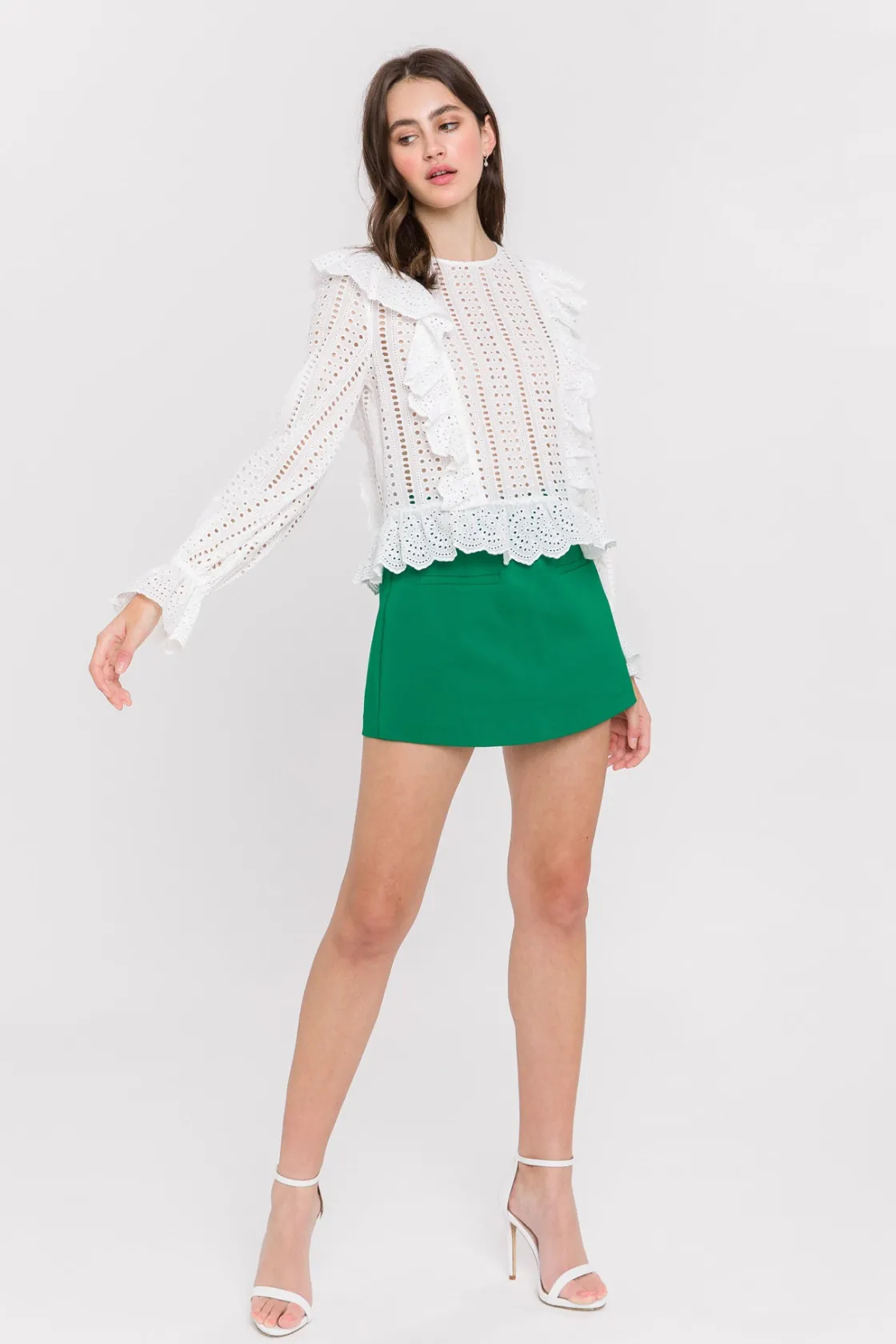 english_factory__front_we_38.webp ENGLISH FACTORY Shorts & Skorts | Tops*- Front Welt Pockets Skort