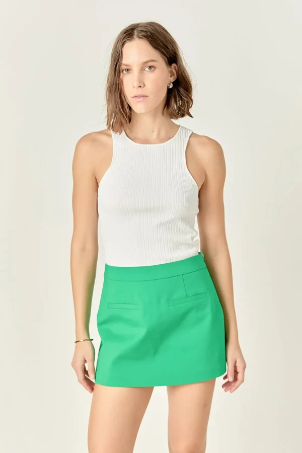 ENGLISH FACTORY Shorts & Skorts | Tops*- Front Welt Pockets Skort