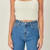 ENGLISH FACTORY Sweaters & Knits | Tops*- Fuzzy Crop Tank Top CREAM