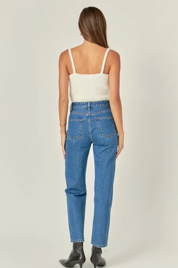ENGLISH FACTORY Sweaters & Knits | Tops*- Fuzzy Crop Tank Top CREAM