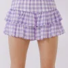 ENGLISH FACTORY Shorts & Skorts | Tops*- Gingham Print Shorts LILAC