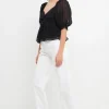 ENGLISH FACTORY Matching Sets | Tops*- Gingham Chiffon Top BLACK