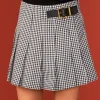 ENGLISH FACTORY Matching Sets*- Gingham Check Skort BLACK
