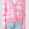 ENGLISH FACTORY Sweaters & Knits | Tops*- Gingham Knit Cardigan