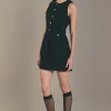 ENGLISH FACTORY Matching Sets | Skirts*- H Line Tweed Skirt BLACK