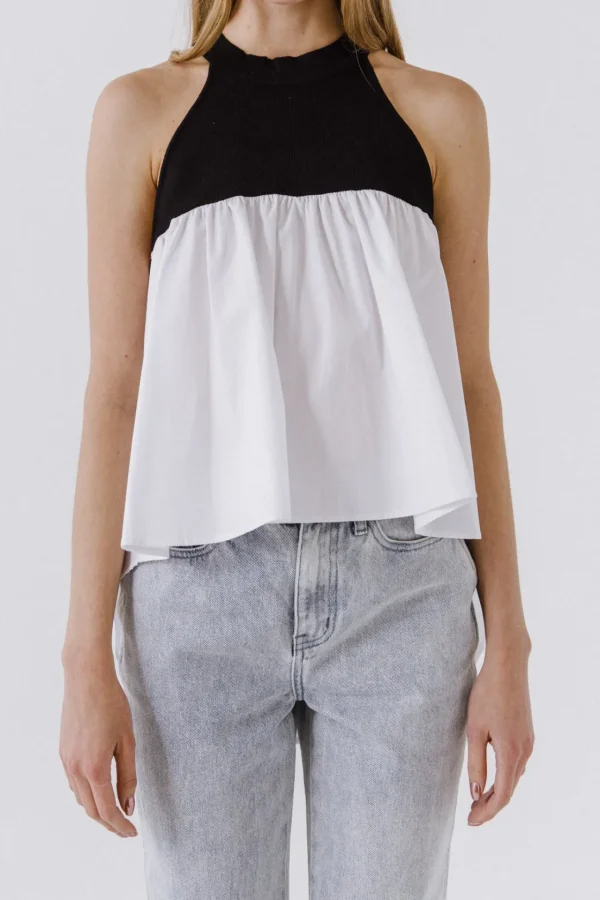 ENGLISH FACTORY Tops*- Halter Neck Blouse