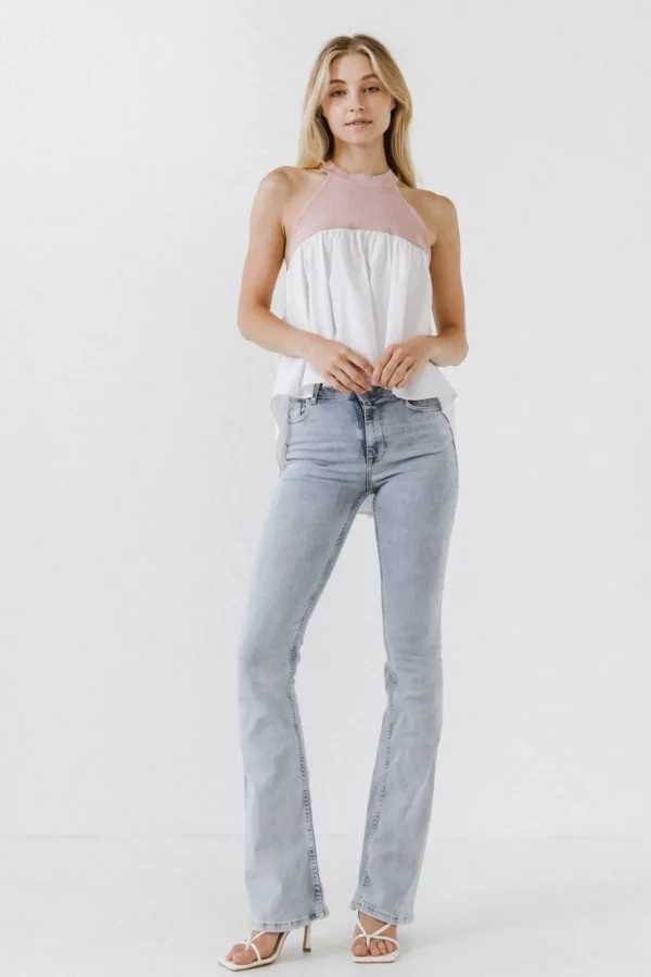 ENGLISH FACTORY Tops*- Halter Neck Blouse