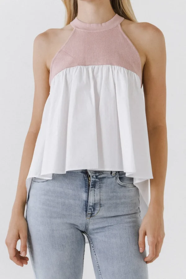 ENGLISH FACTORY Tops*- Halter Neck Blouse