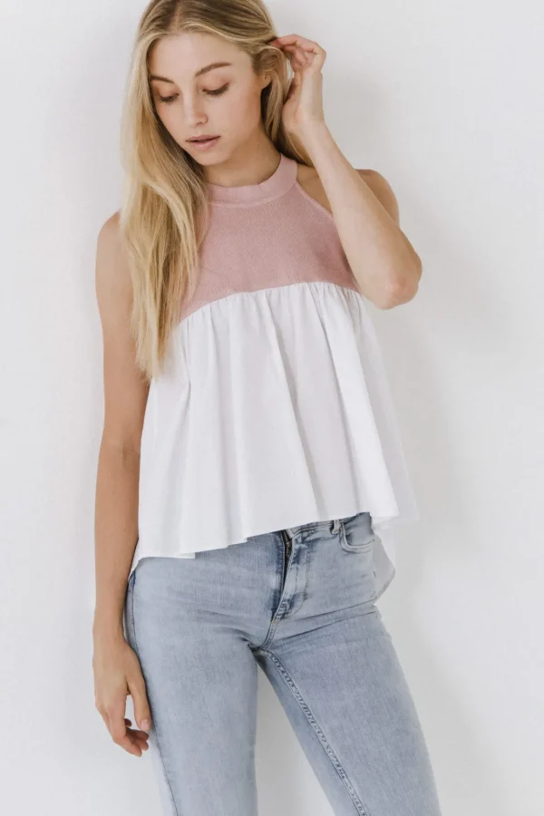 ENGLISH FACTORY Tops*- Halter Neck Blouse