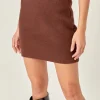 ENGLISH FACTORY Matching Sets | Skirts*- High Waisted Knit Mini Skirt