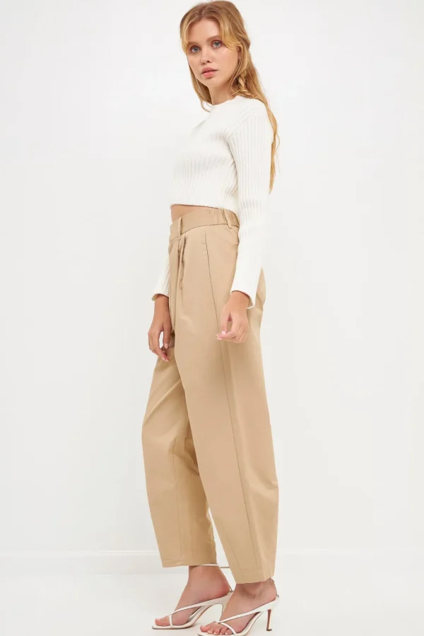 ENGLISH FACTORY Pants | Tops*- High Waist Pleated Trouser