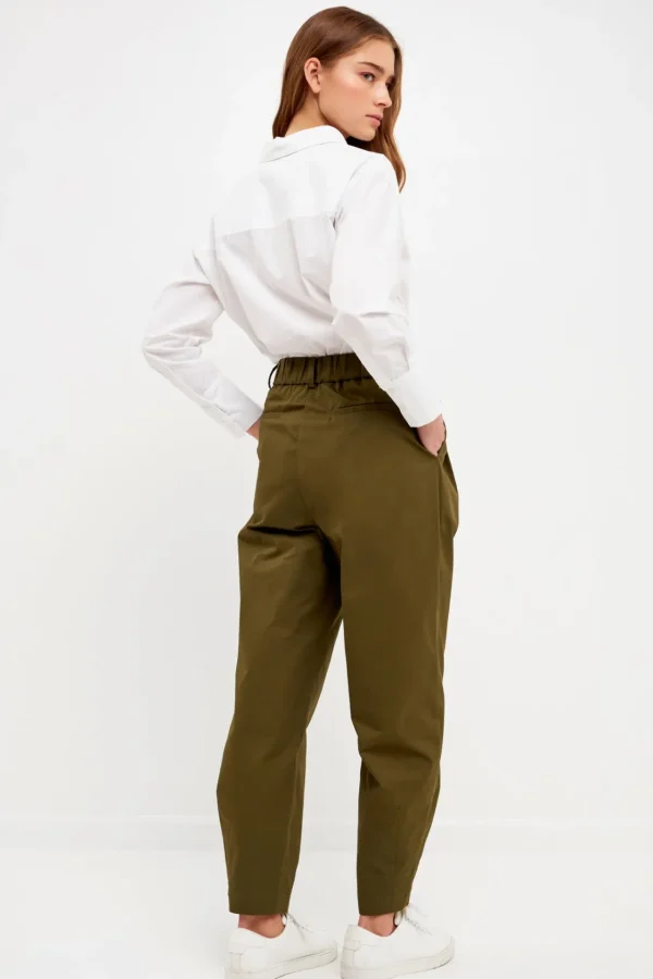ENGLISH FACTORY Pants | Tops*- High Waist Pleated Trouser