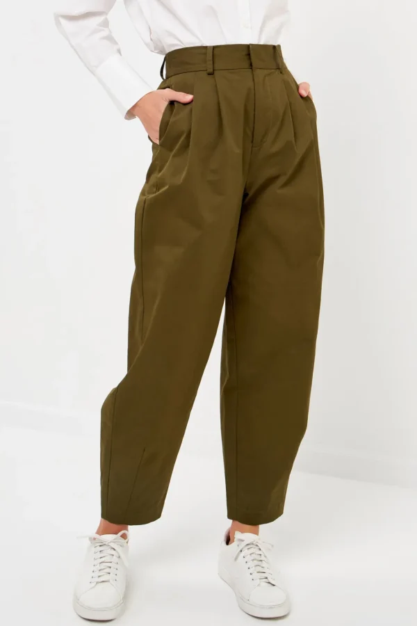 ENGLISH FACTORY Pants | Tops*- High Waist Pleated Trouser
