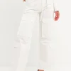 ENGLISH FACTORY Pants | Tops*- High-Waisted Wide Leg Cargo Pants