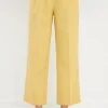 ENGLISH FACTORY Matching Sets | Pants*- High-Waisted Straight-Leg Trousers DAFFODIL