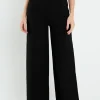 ENGLISH FACTORY Sweaters & Knits | Pants*- High-Waisted Wide-Leg Knit Pants BLACK/WHITE