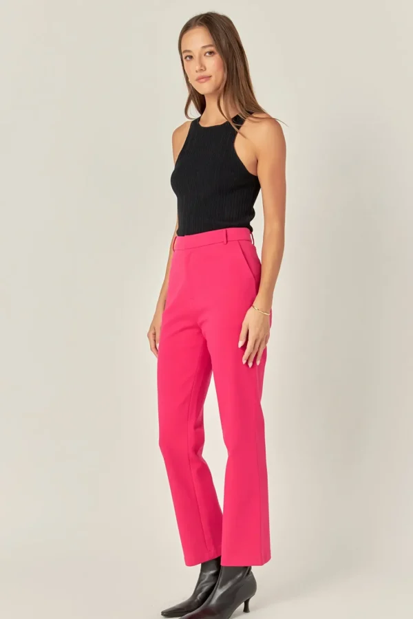 ENGLISH FACTORY Sweaters & Knits | Matching Sets*- High-waist Knit Pants FUCHSIA