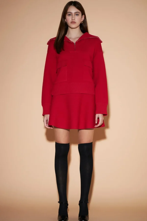 ENGLISH FACTORY Sweaters & Knits | Skirts*- High-Waisted A-Line Mini Skirt