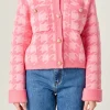 ENGLISH FACTORY Sweaters & Knits*- Houndstooth Collared Cardigan