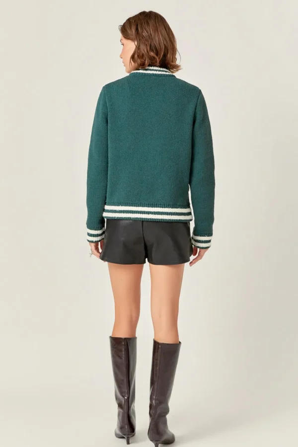 ENGLISH FACTORY Jackets & Coats | Tops*- Knit Bomber Jacket