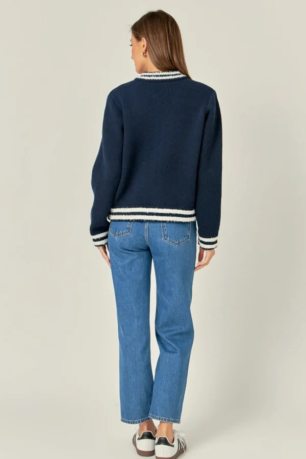 ENGLISH FACTORY Jackets & Coats | Tops*- Knit Bomber Jacket