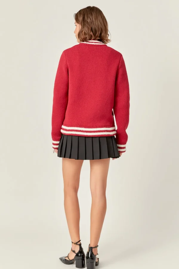 ENGLISH FACTORY Jackets & Coats | Tops*- Knit Bomber Jacket