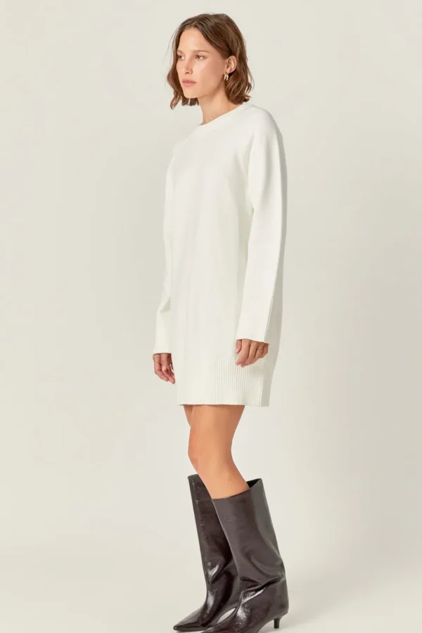ENGLISH FACTORY Knit Dresses | White Dresses*- Knit Mini Dress