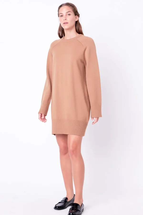 ENGLISH FACTORY Knit Dresses | White Dresses*- Knit Mini Dress