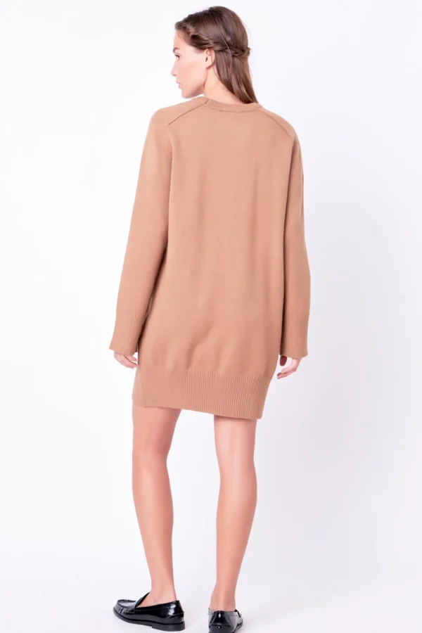 ENGLISH FACTORY Knit Dresses | White Dresses*- Knit Mini Dress