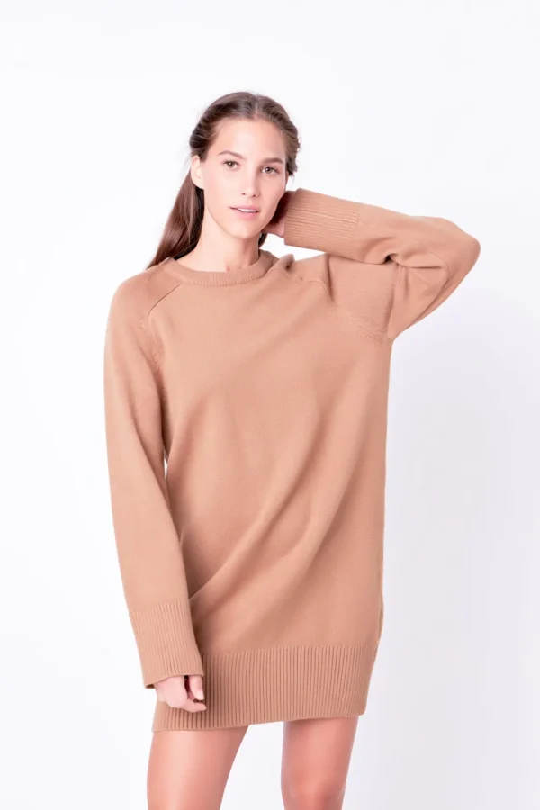 ENGLISH FACTORY Knit Dresses | White Dresses*- Knit Mini Dress