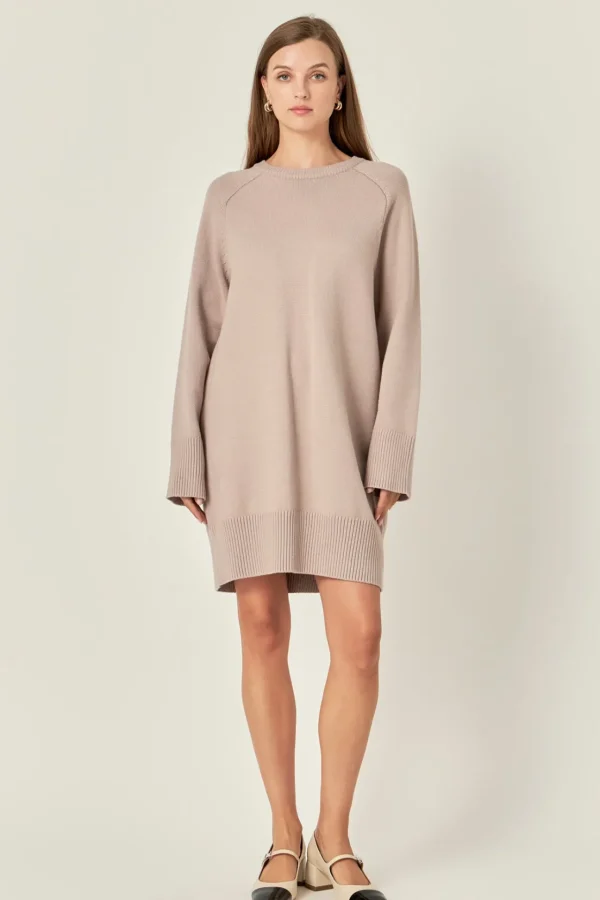 ENGLISH FACTORY Knit Dresses | White Dresses*- Knit Mini Dress