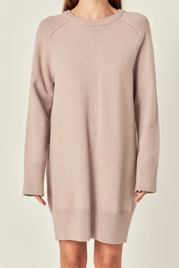ENGLISH FACTORY Knit Dresses | White Dresses*- Knit Mini Dress