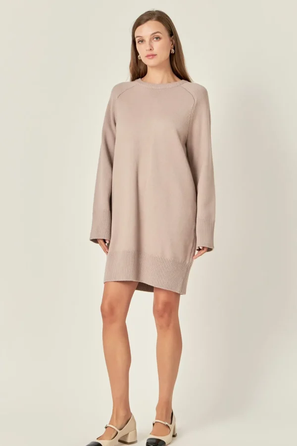 ENGLISH FACTORY Knit Dresses | White Dresses*- Knit Mini Dress