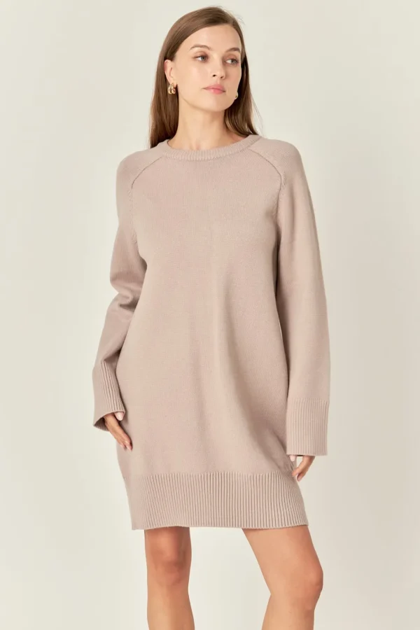 ENGLISH FACTORY Knit Dresses | White Dresses*- Knit Mini Dress