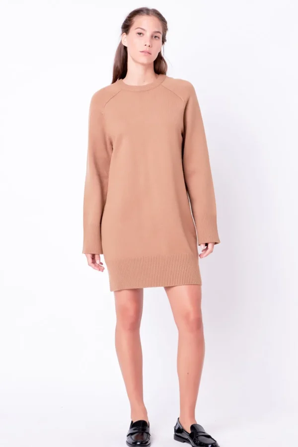 ENGLISH FACTORY Knit Dresses | White Dresses*- Knit Mini Dress