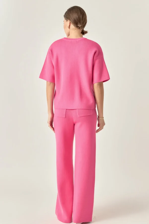 ENGLISH FACTORY Matching Sets | Pants*- Knit Pants PINK