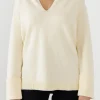 ENGLISH FACTORY Tops*- Knit Pullover CREAM