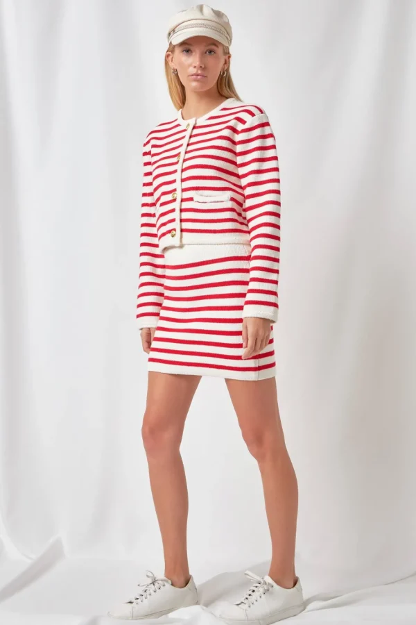 ENGLISH FACTORY Sweaters & Knits | Matching Sets*- Knit Striped Mini Skirt