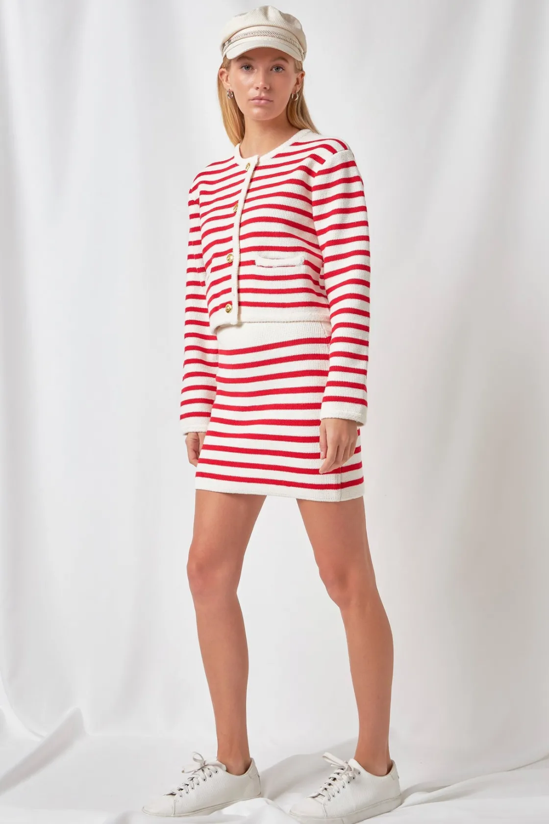 english_factory__knit_str_16.webp ENGLISH FACTORY Sweaters & Knits | Matching Sets*- Knit Striped Mini Skirt