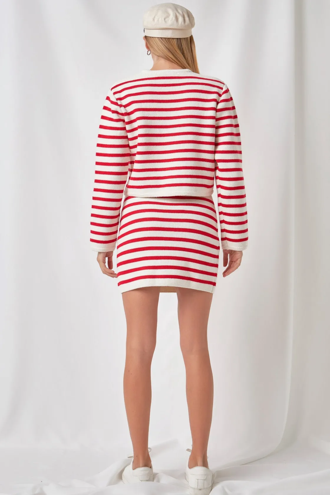 english_factory__knit_str_17.webp ENGLISH FACTORY Sweaters & Knits | Matching Sets*- Knit Striped Mini Skirt