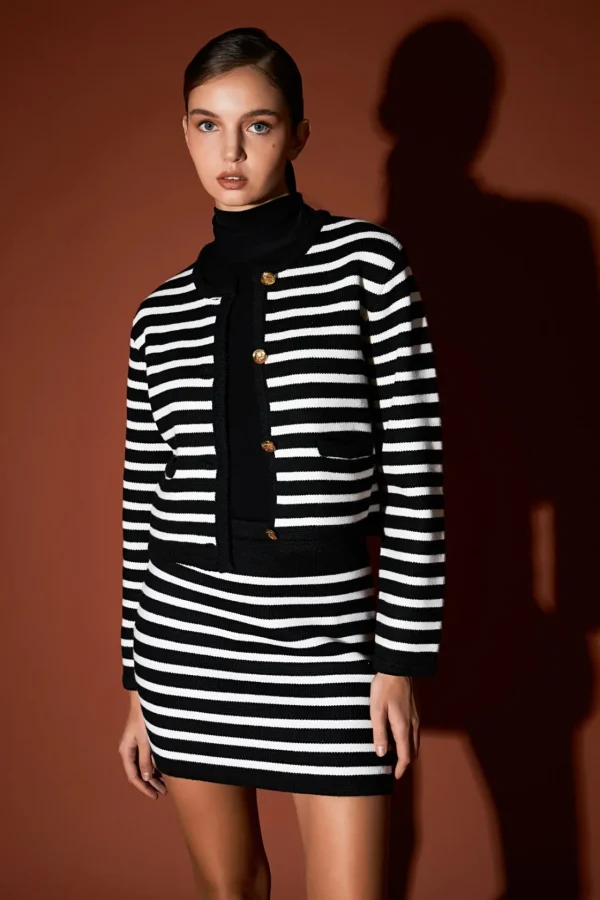 ENGLISH FACTORY Sweaters & Knits | Matching Sets*- Knit Striped Mini Skirt