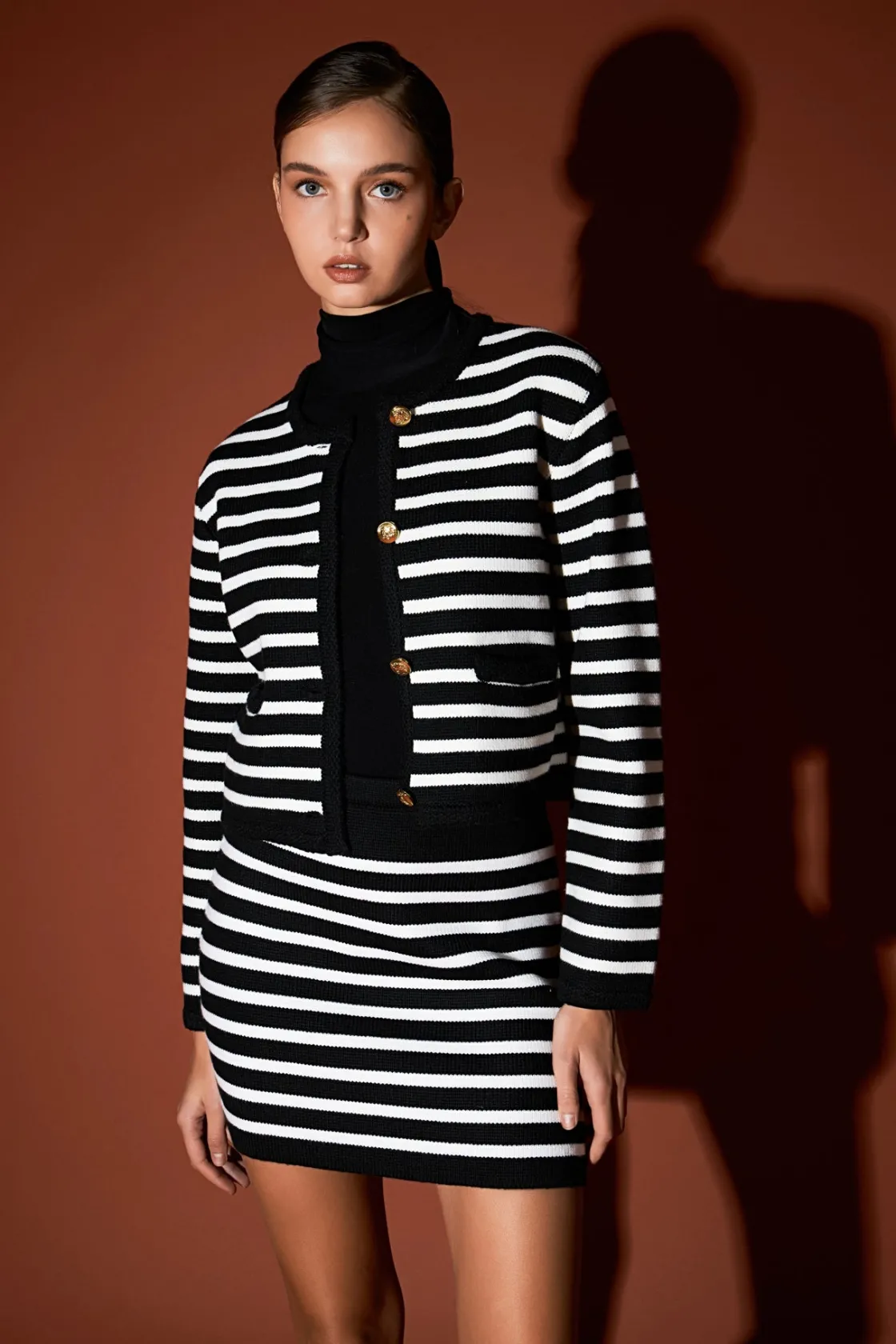 english_factory__knit_str_8.webp ENGLISH FACTORY Sweaters & Knits | Matching Sets*- Knit Striped Mini Skirt